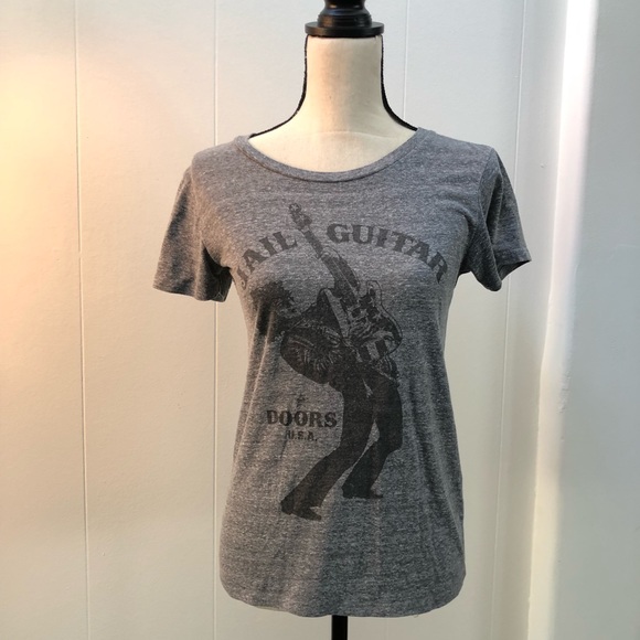 Obey Tops - Obey Prison Guitar Doors Tee - Small Obey Tops - Obey Prison Guitar Doors Tee - Small